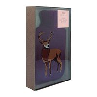 Aroma Home Stag Burgundy Knitted Cover with Hot Water Bottle 2L