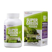 Super Greens Supplement Capsules (2 Month Supply) Packed with 31 Organic Whole Food Vegetables | Spirulina, Chlorella, Kale, Wheat Grass. | Gluten Free, GMO-Free & Dairy Free