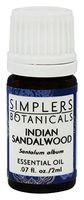 Living Flower Essences Simplers Botanicals, Indian Sandalwood, 0.06 Fluid Ounce