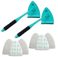 Fuller Brush Big E-Z Scrubber - Premium Window & Glass Cleaning Kit (2 Pack), Aqua