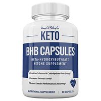 Keto BHB Capsules Keto Pills with Beta-Hydroxybutyrate Exogeneous Ketone Supplement 1 Bottle