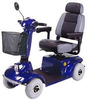 Mid-Range Four Wheel Scooter, Blue with White Glove Service
