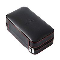 XUEJIN YSYYSH Smoking Set/Cigar Humidor with Zipper 6 Pack Cigar Humidifier Portable Cedar Wood Car Case Black Mute Cigar Storage