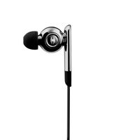 Spider International Inc E-EAPH-00A1 E-Series Realvoice Audiophile Earphone with iPhone Control - Silver/Black