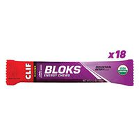 Clif BLOKS - Energy Chews - Mountain Berry Flavor - (2.1 Ounce Packet, 18 Count)