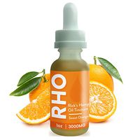 RHO Flavored Hemp Oil Extract - Pain Relief 3000 Mg - Orange and Ginger Infusion - Reduce Inflammation, Boost Energy - 100% Natural Made in USA Brain Boost Supplement - Contains Omega 3, 6, 9
