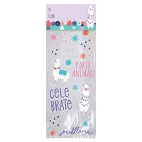 "Llama Fun" Treat Bags with Headers, 40 Pc.