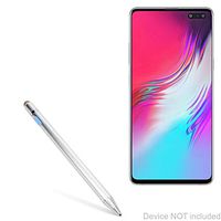 Samsung Galaxy S10 5G Stylus Pen, BoxWave [AccuPoint Active Stylus] Electronic Stylus with Ultra Fine Tip for Samsung Galaxy S10 5G - Metallic Silver
