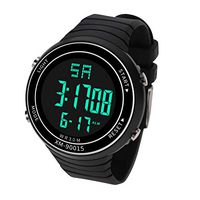 Mens Watches,Fxbar Luxury Men Digital Sports Watch Outdoor Automatic Watch Military LED Waterproof Wrist Watch New(Black)