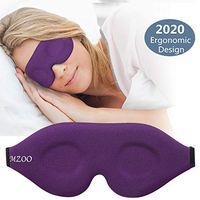 3D Sleep Mask, New Arrival Sleeping Eye Mask for Women Men, Contoured Cup Night Blindfold, Luxury Light Blocking Eye Cover, Molded Eye Shade with Adjustable Strap for Travel, Nap, Meditation, Purple