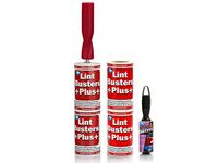 USA Made Pet Hair Large Surface Lint Roller Refill Sticky Adhesive Remover Heavy Duty 8 Inch Wide 135 Sheet Large Value Pack with Bonus Travel Roller for Clothes Furniture by IHI