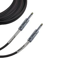 Ploynk 1/4 to 1/4 mono TS Instrument Straight Patch Cable 1 FT foot long Black