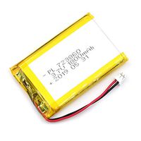 AKZYTUE 3.7V 1800mAh 723860 Lipo Battery Rechargeable Lithium Polymer ion Battery Pack with JST Connector