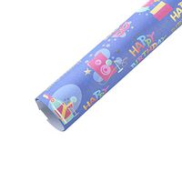 Jewel Miner Gift Wrapping Paper Roll - Cute Animal Cartoon and Colorful Celebration Design for Kids Birthday, Party, Wrap - 8 Sheets - 19.7 X27.6 Inch Per Sheet (Birthday)