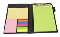 Coi Memo Neon Note Pad/Memo Note Book With Sticky Notes & Clip Holder In Diary Style