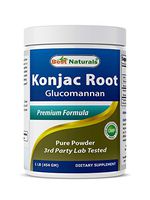 Best Naturals Konjac Root Glucomannan Powder (Non-GMO) - Promotes Healthy Metabolism & Weight Management - 1 Pound