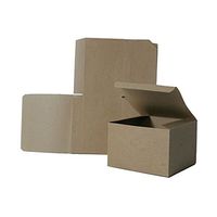 JAM PAPER Open Lid Gift Boxes - 6 x 4 1/2 x 4 1/2 - Kraft - Sold Individually