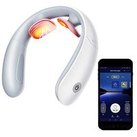 Intelligent Neck Massager, Wireless Electric Massager for Neck, Portable 3D Vibration Pulse Massage Equipment with Heat, Use at Home, Car, Office and Travel