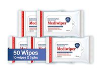 Refreshing Wet Wipes Travel Size Alcohol-Free Wipe Sanitizes/Cleans/Deodorizes Bulk Wipes (50 Wipes, 10 x 5pks)
