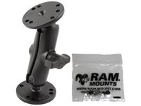 RAM MOUNTS (RAM-B-101-G2U 1" Diameter Ball Mount with 2/2.5" Round Bases (Amps Hole Pattern) & Mounting Hardware for Garmin Fishfinders & Gpsmap Devices