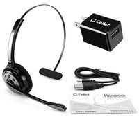 Wireless Hands Free Professional Headset Boom Microphone Black AC Charger Bundle Compatible with Sonim XP5s