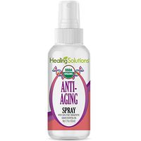 Organic Anti-Aging Blend Spray – Water Infused with Anti-Aging Blend Essential Oil – Certified USDA Organic - 2oz Bottle by Healing Solutions