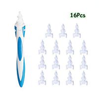 Ear Wax Removal Tool, Smart Spiral Swab Ear Wax Cleaning Spiral Heads Earwax Remover Ear Wax Remover Kit with 16 Pcs