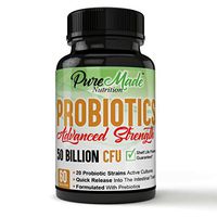 Advanced Strength, Quick Release, Formulated with Prebiotics, Probiotics 50 Billion CFU, Scientific Based 20 Strains Active Cultures, Premium Digestive Support & Relief