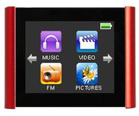 Eclipse Mach Speed 4 GB MP3/Video Player with 1.8-Inch Touchscreen, Voice Recorder and FM Radio - (Red) (Eclipse-T180 RD)