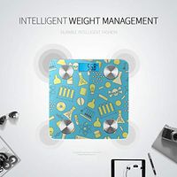 Bluetooth Weight Scales Cartoon Cute Study Room Small Items Scale Body Fat Composition Monitor Analyzer with Smartphone App for Body Management-396 Lbs