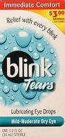 blink Tears Lubricating Eye Drops Mild-Moderate Dry Eye 30 mL (Pack of 2)