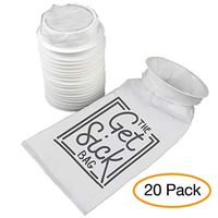 The Get Sick Disposable Vomit Bags for Car - Barf Bag for Air, Travel, Motion, Morning Sickness - Puke Bag, Ridesharing Accessories| Improved Closure System Traps Liquids - 20 Emesis Bags Disposable