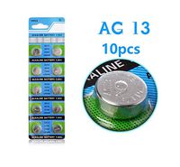 Cotchear 10 Pcs AG13 LR44 357A S76E G13 Alkailine Button Cell Battery Coin Batteries