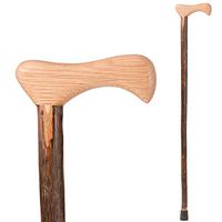 Brazos Walking Cane for Men and Women Handcrafted of Lightweight Wood and made in the USA, Hickory, 37 Inch