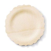 bambu, Veneerware Disposable Bamboo Fancy Plates, 100% Biodegradable Flat Tableware - 7", Pack of 25