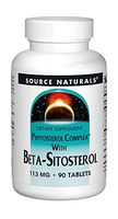 Source Naturals Phytosterol Complex with Beta Sitosterol 113mg Plant Sourced Healthy Cardiovascular & Cholesterol Support Supplement - 90 Tablets