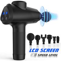 Annzoe Massage Gun – Deep Tissue Handheld Percussion Massager – Six Different Heads for Different Muscle Groups - 20 Speed Options