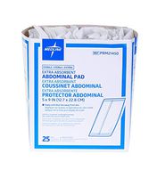 Heavy-Drainage Sterile Abdominal Pads - 5" x 9" Nonwoven ABD Combo Pad (100 Pack)