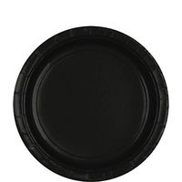 Round Paper Plates | 20ct (7 inch, Jet Black)