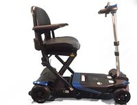 Enhance Mobility - The Transformer - Electric Folding Scooter - 4-Wheel - Blue