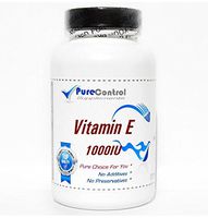 Vitamin E (Non-Oily) 1000IU // 100 Capsules // Pure // by PureControl Supplements