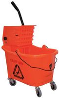 Mop Bucket and Wringer, 8-3/4 gal., Orange