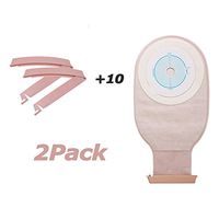 Ostomy Drainage Bags with Clip, Disposable Skin-Friendly Stoma Supplies, Ostomy Colostomy Pouch for Illeostomy Stoma Care and Colon Surgery,20pcs