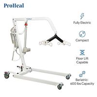 ProHeal Patient Lift - Safe and Easy Bariatric Full Body Patient Transfer Lifter for Home Use and Facilities - Floor, Low Bed and Chair Lifting, 600 LBS Weight Capacity, 6 Point Spreader Bar