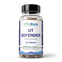 UT Defender, D-Mannose Blend, Pure Body Health Supplements: Urinary Tract UT Cleanse & Bladder Health – Fast-Acting Detoxifying Strength, Flush Impurities, Clear System – Hibiscus Pills – 90 Veg caps