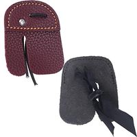 TBoxBo 2 Pieces Leather Archery Finger Tab Archery Glove Finger Tab Accessories Archery Finger Tab Finger Protector
