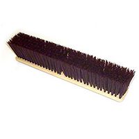 HUB City Industries 324P Standard Floor Brooms, Maroon Medium Coarse Poly with Plastic Block, 24"