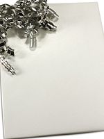 24" X 15' White Gloss Gift Wrap