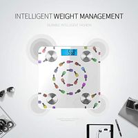 Colourful Nail Polish Digital Scales Body Best Weight Scale Bluetooth Weight Scale Tracks 8 Key Compositions Analyzer Sync with Fitness Apps 400 Lbs