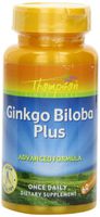 Thompson, Ginkgo Biloba Plus, Advanced Formula Capsules, 40 Mg, 60 Count (Pack of 2)